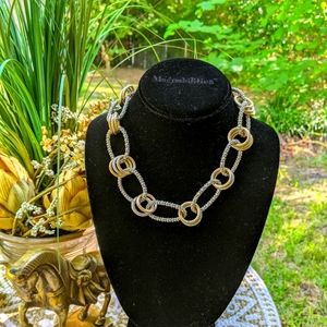 Two toned statement necklace